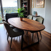 Oval (Egg shaped) Walnut Dining Table