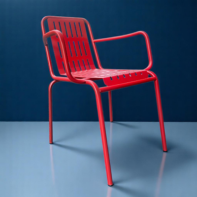 Red Outdoor Metal Chairs