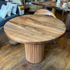 Round Walnut Table