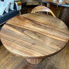 Round Walnut Table