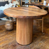 Round Walnut Table