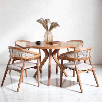 Rattan Cane Arc Chair