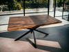 Straight-Edged Solid Walnut Table | Dining Room Table | Conference Room Table